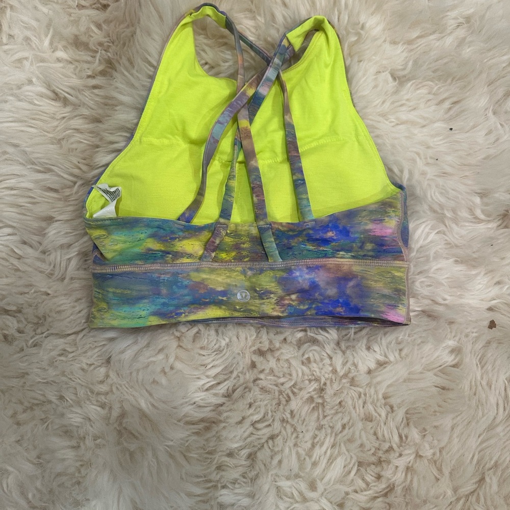 Colorful Lululemon Racerback Crop Top - Picture 2 of 3